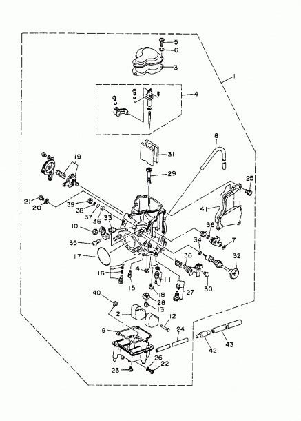 CHA, Hyd. . Yamaha kodiak 400 parts diagram